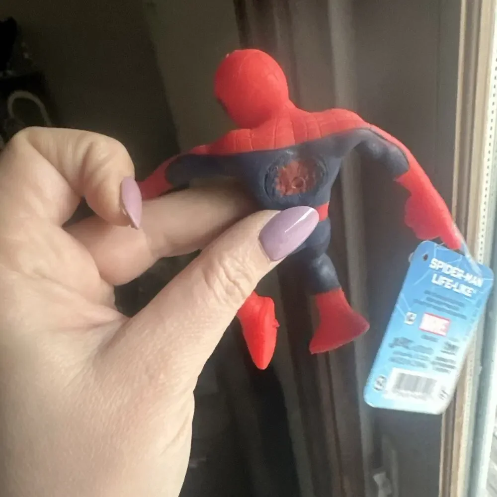 Ja-Ru Marvel Life-like Spider-Man Character Stretchy Squish Action Toy BNWT